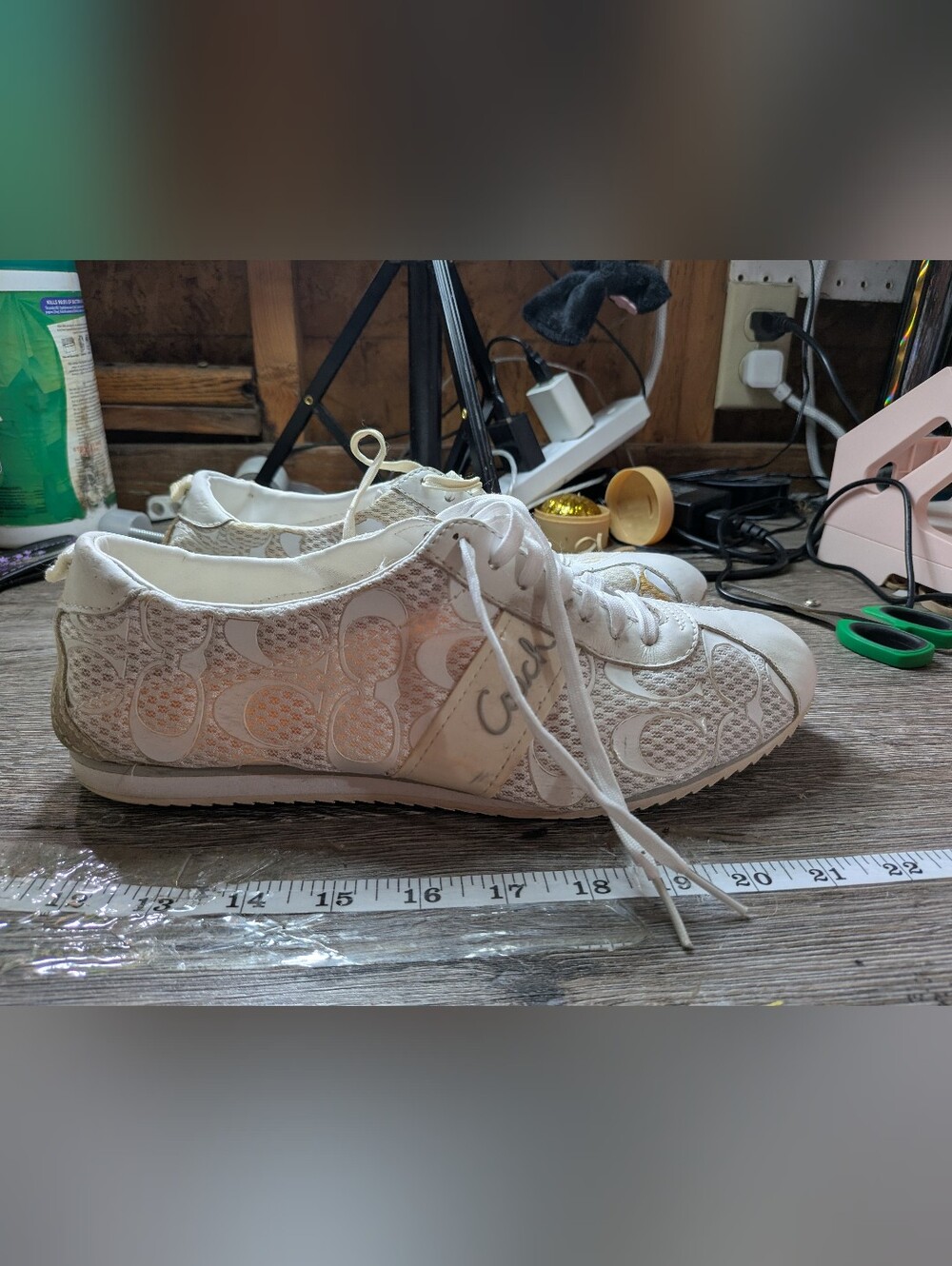 Coach Henrietta White Tennis‎ Shoes Women's Size 11M